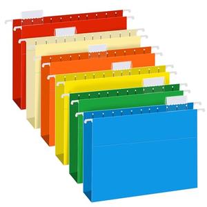 Extra Capacity Hanging File Folders, RAZCC 30 Pack Letter Size Reinforced Hanging Folders with Heavy Duty 2 Inch Expansion for Bulky Files, Filing Cabinet, Adjustable Tabs, Assorted Colors