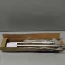 AmazerBath 31-46.5 Inches Spring Tension Shower Curtain Rod, Short Shower Rod Rust Proof Bathroom Curtain Rod, Adjustable Shower Tension Rod No Drill Easy Segmented Installation, Nickel