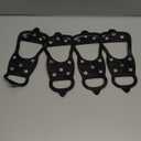 2 Pairs Ice Cleats for Shoes and Boots, Universal Non Slip Hiking Spikes, Micro Shoe Spikes for Snow and Ice, Durable Snow Crampons for Winter Hiking Climbing Ice Fishing, 8 Steel Studs Gripper Spike (XL: Women (11.5-14) / Men (10-13.5))