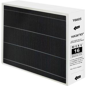 Upgraded Y6605 16x26x5 MERV16 Replacement Filter Compatible with PureAir PCO3-16-16 Air Purifier Purification System,Y6605 Filter