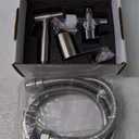 Arofa Handheld Toilet Bidet Sprayer for Toilet-Adjustable Water Pressure Control with Bidet Hose for Feminine Wash, Stainless Steel Brushed Nickel Bidet Faucet Cloth Diaper for Baby Wash (1 Pack)