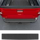 powoq Rear Bumper Step Pad Compatible with 2022-2025 Ford Maverick Tailgate Sill Cover Rear Door Entry Guard NO Lariat TPE Step Protector Replacement for 2022 2023 2024 2025 Ford Maverick Accessories