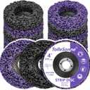 Only 5  Pack Strip Discs 4 inch Quick Stripping Wheel Paint Stripper for Angle Grinder Clean and Remove Paint Coating Rust Welds Oxidation for Metal and Wood (4" x 5/8")