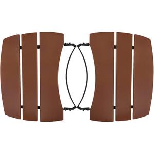 Side Shelves Upgrade Plus Big Green Egg Accessories, Composite 3 Slat Egg Mates for XLarge Big Green Egg with Folding Side Shelves Replacement Parts Grill