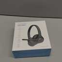 TECKNET Wireless Headset, Bluetooth Headset with Noise Cancelling Microphone - Rechargeable Bluetooth V5.2 Headphones, 50H Playtime & Mic Mute, On Ear Headphones for Trucker/Remote Work/Call Center (Deep Black)