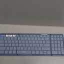 Foldable Keyboard and Mouse, Samsers Folding Bluetooth Keyboard Combo, 2.4G + BT5.0 x 2, Full-Size Portable Travel Keyboard & Rechargeable Wireless Mouse for Windows Android iOS Mac OS, Blue
