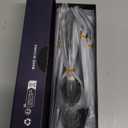 Runfly Vintage Carved Black Stainless Steel 20 Pieces Flatware Set, Black Silverware Set, Modern Embossed Cutlery Set Utensils Including Fork Spoon and Knife