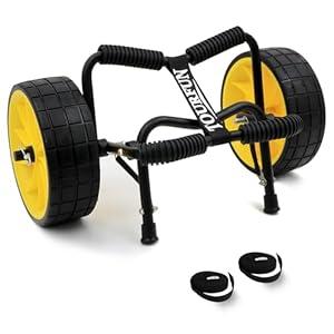 TOURFUN Kayak Cart, Collapsible Kayak Cart Dolly Kayak Trolley with 10 Inch Airless Wheels for SUP Paddleboard Canoe Kayak Transport Carrier TOURFUN Kayak Cart, Collapsible Kayak Cart Dolly Kayak Trolley with 10 Inch Airless Wheels for SUP Paddleboard Canoe Kayak Transport Carrier