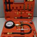 0-140PSI Pressure Tester Gauge Kit Car Tools with Gauge Tester Kit Gas Oil Pressure Tools for Cars and Trucks TU-114 Fuel Pressure Tester KitTest Gasoline Fuel Pump Pressure