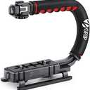 Zeadio Video Action Stabilizing Handle Grip Handheld Stabilizer with Cold-Shoe Mount for All DSLR Camera Camcorder