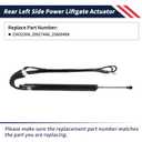 Rear Tailgate Left Driver Side Power Liftgate Actuator Hatch Compatible with GMC Terrain 2010 2011 2012 2013 2014 2015 Replace 23432304 20927446 25800498