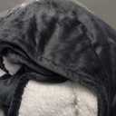 HYLEORY Heated Electric Blanket Throw 50"x60" Soft Fleece & Flannel with 5 Heating Levels & 3 Hours Timer Auto Shutt Off, ETL Certified, WashableHeated Blanket for Body-Dark Grey