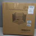 10 Panels Decorative Garden Fence with Gate, 24 in(H) X 20 ft(L) No Dig Dog Fence Animal Barrier Outdoor for Yard, Rustproof Metal Garden Edging and Borders, Temporary Fencing Stakes