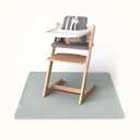 Tiny Twinkle Splat Mat for Under High Chair or Table | 44" x 44" Waterproof & Mess-Proof High Chair Mat for Baby, Machine Washable for Mealtime or Art(Sage)