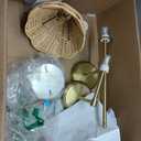 Battery Operated Boho Rattan Wall Sconce Set of 2, Stepless Dimming Magnetic Wall Lamp, 5200mAh Rechargeable Battery and Integrated LED, for Living Room Bedroom Hallway Corridor