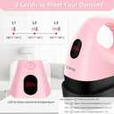 Calogy Mini Heat Press, Heat Transfer Machine, Constant Temp Control, Insulated Safety Base, Fits for Crafts, T-Shirt, Hat, Cap, Pillows (Cherry Pink)