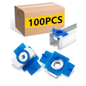 SIHAI 100 Pcs Strut Channel Twirl Cone Nuts - 1/4"-20, Rustproof Strut-Channel Nuts Unistrut Hardware for US Strut Channel Solar Panels/Cable Trays/Electrical Channel Mounting