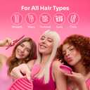 Wet Brush Hello Disney Minnie Mouse - Detangling Travel Hair Brush - Ultra-Soft IntelliFlex Bristles Glide Through Tangles with Ease - Mini Hair Brush - Pain-Free - All Hair Types, Limited Edition