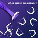 Bopika Dental Floss, Extra Strength Floss with 2 Dental Floss Handles and 240 flosser Refill Heads