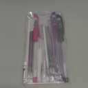 Lange & Knig Heat Erasable Fabric Marking Pens for Sewing - 4 Pens + 8 Refills - Sewing Supplies Quilting Supplies Table Accessories Embroidery Pen Tailors Chalk Alternative (White, Purple, Pink, Black)