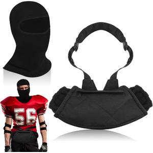 Sumind 2 Set Football Hand Warmer Pouch Winter Football Warming Pouch Balaclava Full Face Mask Tactical Hand Warmer for Youth Adult Outdoor Sport Gifts Accessories