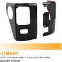 JK Rear Corner Guards Body Armor Kit Tail Light Trim Covers Compatible with 2007-2018 Jeep Wrangler JK JKU Rear Quarter Panel Black Diamond Armour, Replacement for 11651.01