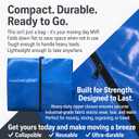 Extra Large Moving Bags - 8-Pack Heavy Duty Storage Duffel - Sturdy Backpack Straps Handles, Zippers - Reusable Moving Storage Bags for Clothes - Folding Collapsible Storage Tote Bag Set  Blue