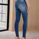 GRAPENT Skinny Jeans for Women High Waist Stretchy Classic High Rise Slimming Jeggings Denim Trousers Pants (Blue)