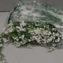 Lyrow 6 Pieces Artificial Baby Breath Flower Vines 5.9ft Faux Hanging Gypsophila Greenery Garland Vines Fake Bulk Baby Breath Garland for Wedding Party Table Home Backdrop Wall Decor (White)