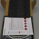 LUFEIDRA Handheld Bidet Sprayer for Toilet-Adjustable Water Pressure Jet Spray with Bidet Hose for Feminine Wash, New Premium Stainless Steel Muslim Shower Toilet Bidet Cloth Diaper Sprayer Set (1 Pack, Brushed Nickel)