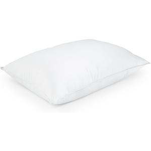 DOWNLITE Hotel & Resort 50-50 Down & Feather Blend Pillow  Medium Density  Hypoallergenic  Standard Size (Standard (Pack of 1))