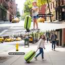Scooter Suitcase for Kids Ages 8-12& Adult Foldable 2 in 1 Ride on Carry on Travel Hardshell Trolley Scooter Luggage With Wheels 20"