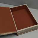Decorative Vintage Style Fake Book Flowers Pattern Faux Leather Embossed Victorian Book Storage Box 3-04
