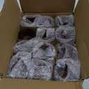 Homemory 12 Pcs Tealight Candle Holders, Amber Votive Candle Holders, Glass Candle Holder for Table Centerpiece, Wedding, Baby Shower, Birthday, Party, Halloween, Christmas