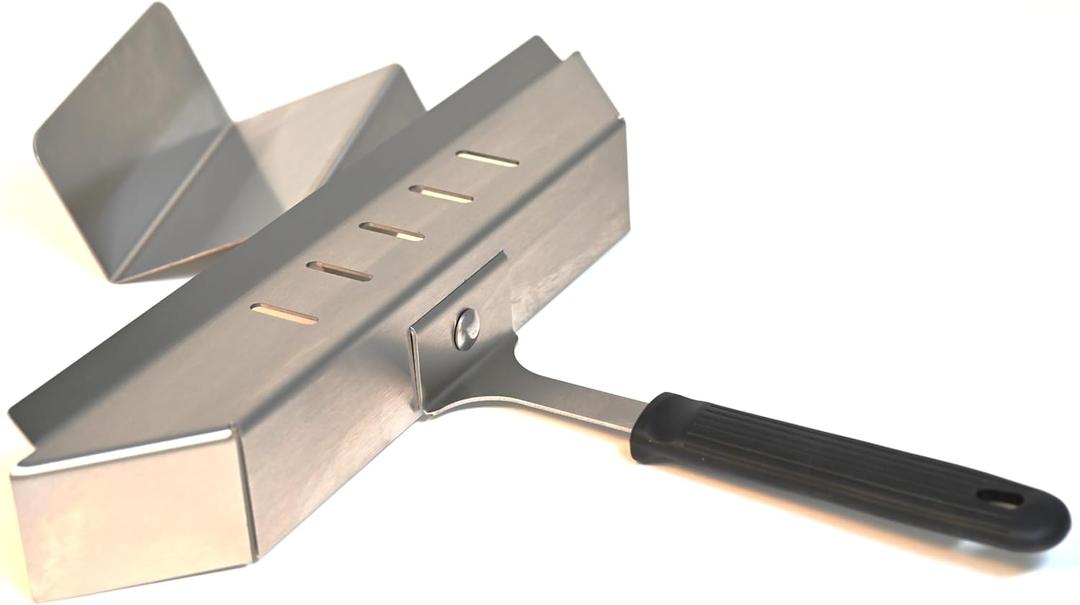 Heat Trapper Door -Fitment to only Dome* Oven by GZ* and Door Holder, 14-Gauge Stainless Steel, with Silicone Grip Handle and Safe Door Holder - Made in Canada by NU2U