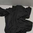 Verdusa Women's High Slit Hoodie Long Dress Rave Outifts Goth Dress Grunge Clothes (Large, Black)