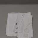 Amazer White Long Shower Curtain Liner Washable, 72 x 78 Inches, Fabric Shower Liner with 2 Bottom Stones, Waterproof 2-in-1 Shower Curtain and Liner, 12 Grommet Holes, Hotel Quality, White