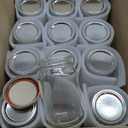 FastRack Regular Mouth Glass Mason Jars 16 oz - Pack of 12, Jars with Airtight Lids, Large Glass Jars for Food Storage with Lids| Ideal for Canning, Fermentation, Pickling, Kombucha Brewing