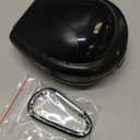 ARGOMAX Sports Mouth Guards Case, 1 Piece Sports Braces Case with Carabiner, Football Mouthguard Case, Black.