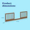 Storkcraft & Graco Toddler Safety Guardrail Kit (Dowels), Hazelnut, 2 pack