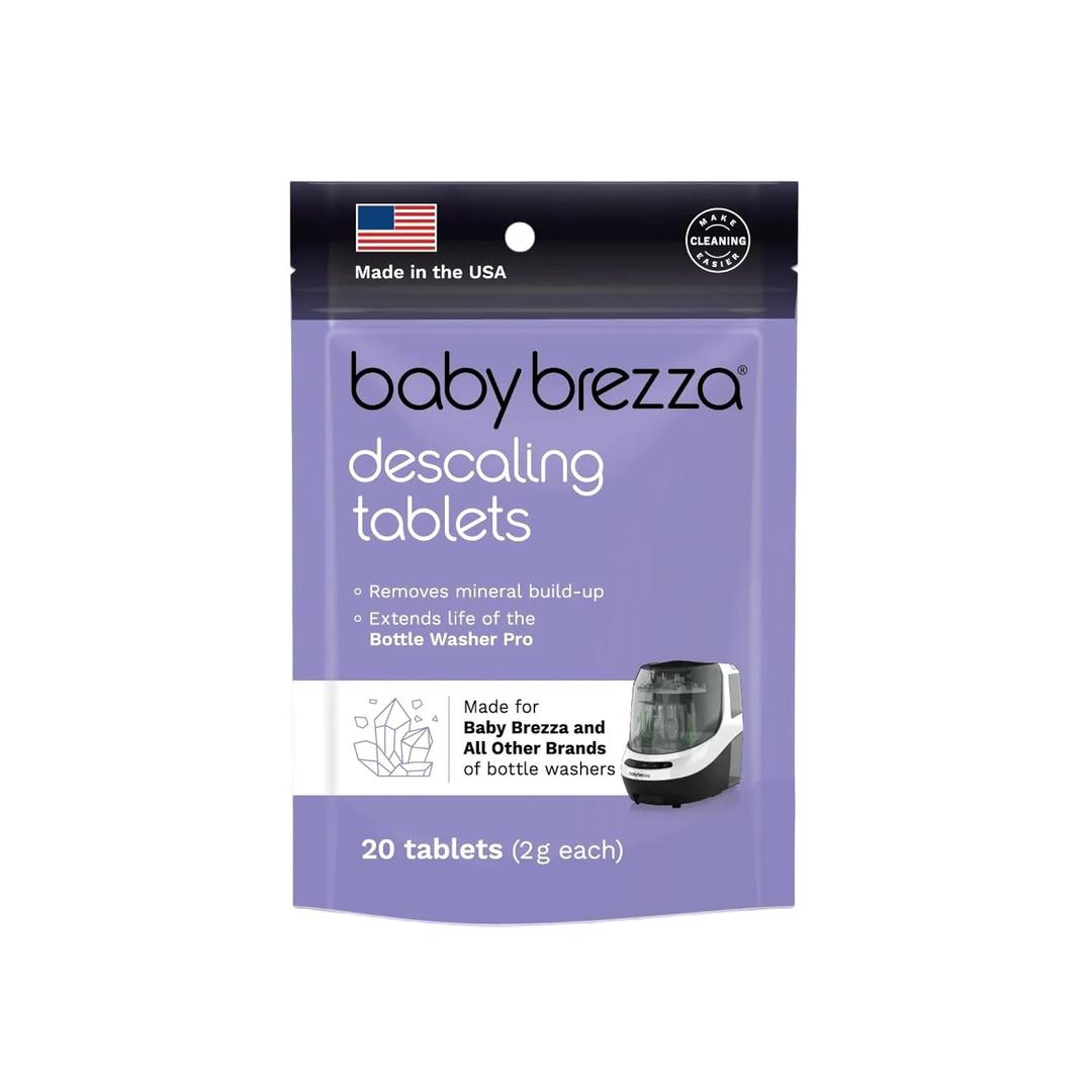 Baby Brezza Descaling Tablets for All Brands of Baby Bottle Washer Machines
Remove Buildup + Extend the Life of Your Baby Bottle Washer Appliance