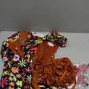 Cuteshower Kids Hippie Costume for Girls 60s 70s Hippie Dress for Halloween Party Outfit (8-9 Years)