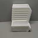 Plastic Containers for Organizing and Storage Bins for Closet, Kitchen, Office, Garage or Pantry Organization, Stackable Bins, Medium (11" x 5" x 5.5"), 8-Pack, White