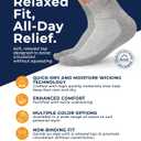 Pembrook Ankle Diabetic Socks for Women & Men | 6 Pairs | Wide Non Binding Socks Quarter Length | Edema Neuropathy Socks