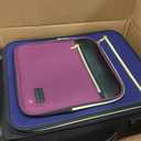 LOVEVOOK Carry on Suitcase 22x14x9 Airline Approved,20 inch Lightweight Waterproof Suitcases with 360° silent swivel wheels, TSA Lock and Compartment, travel Suitcase Black-violet-indigo-Purple, 20 inch with garment compartment
