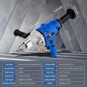 Diamond Core Drilling Machine,concrete core drill,Thread Core Drills Rig with Water Pump Water Pipe equipped,Wet & Dry Core Drill Rig with three industrial-grade drill bits, for Concrete Brick Stone