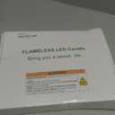 Homemory 6 Pcs Window Candles with Remote Timer Dimmer, Battery Operated Candlesticks with Holders and Suctions, White LED Christmas Candle for Window Xmas Holiday Decor