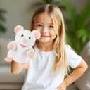 Animal Hand Puppets 11 Inch Sea Turtle Plush Dinosaur Animals Hand Puppet Toys Role-Play Toy Puppets for Kids Storytelling Imaginative Pretend Play Teaching Preschool(Rat)