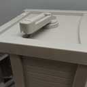 Suncast Garden Hose Reel Hideaway for 5/8" Hoses, Retracting Storage of 100ft, Light Taupe