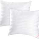 EIUE Throw Pillow Inserts, Machine Washable Pillows,Premium Polyester Fiber Fill for Sofa Bed & Decorative Cushions (White, 18x18inch)